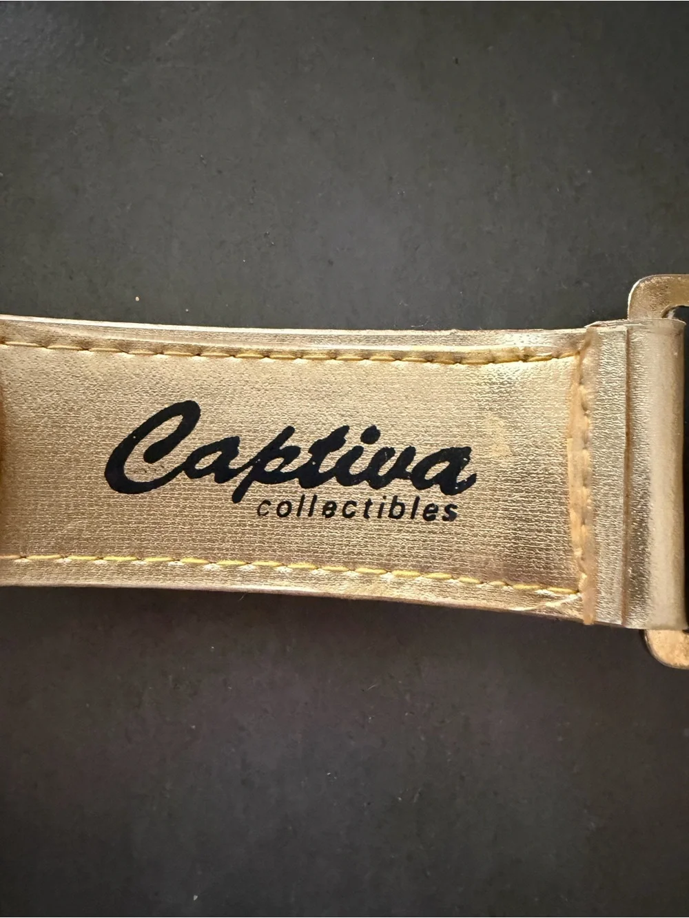 Vintage Captiva Collectibles Gold Concho Medallion Belt Size Small